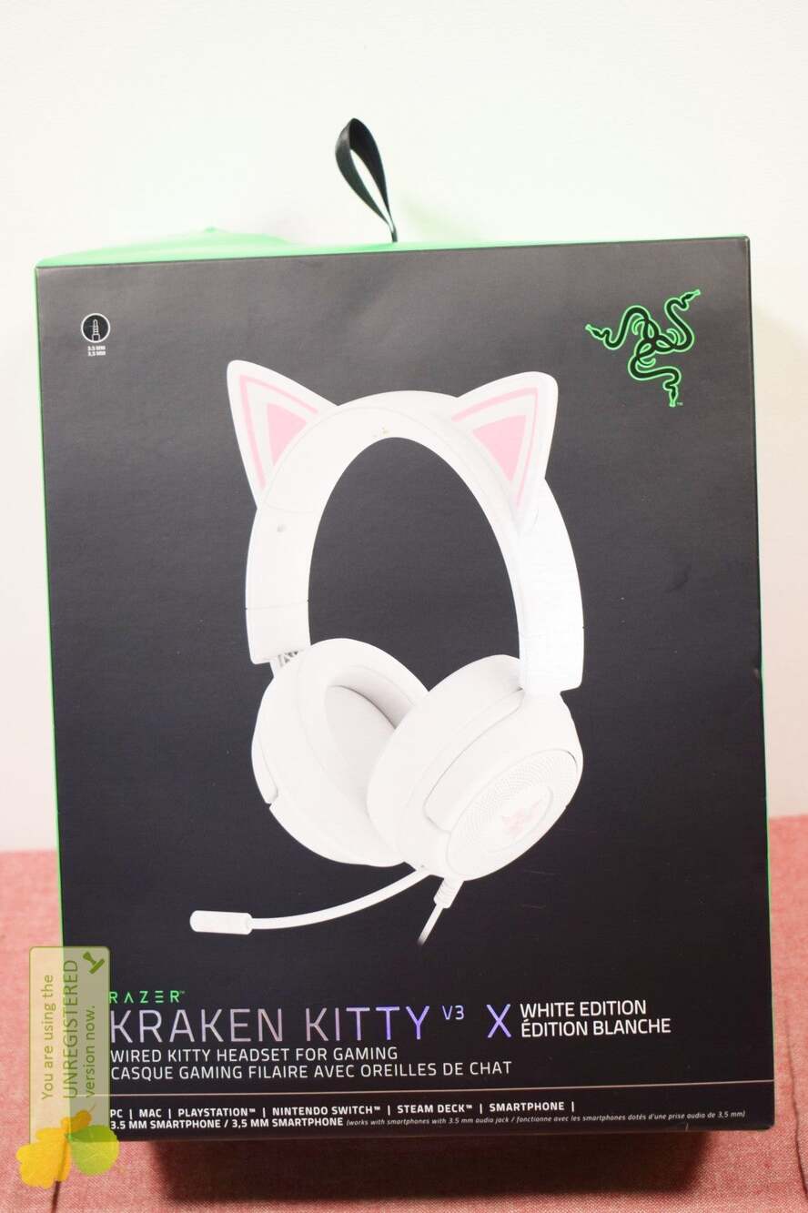 Razer Kraken Kitty V3 X Wired Headset for Gaming White